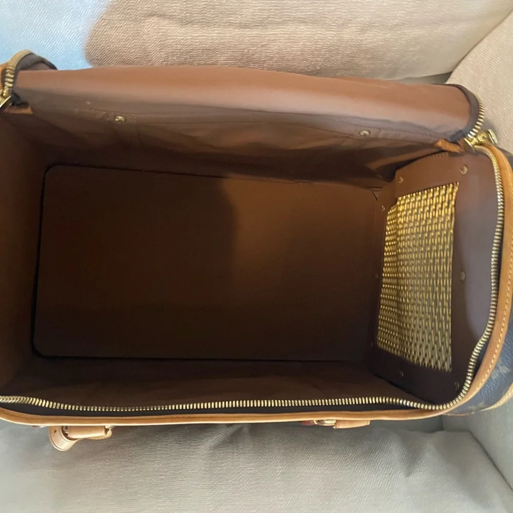 Authentic Louis Vuitton Sac Chien 40 Dog Carrier Monogram Pet Purse
